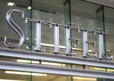 Stifel sign on exterior of St. Louis headquarters